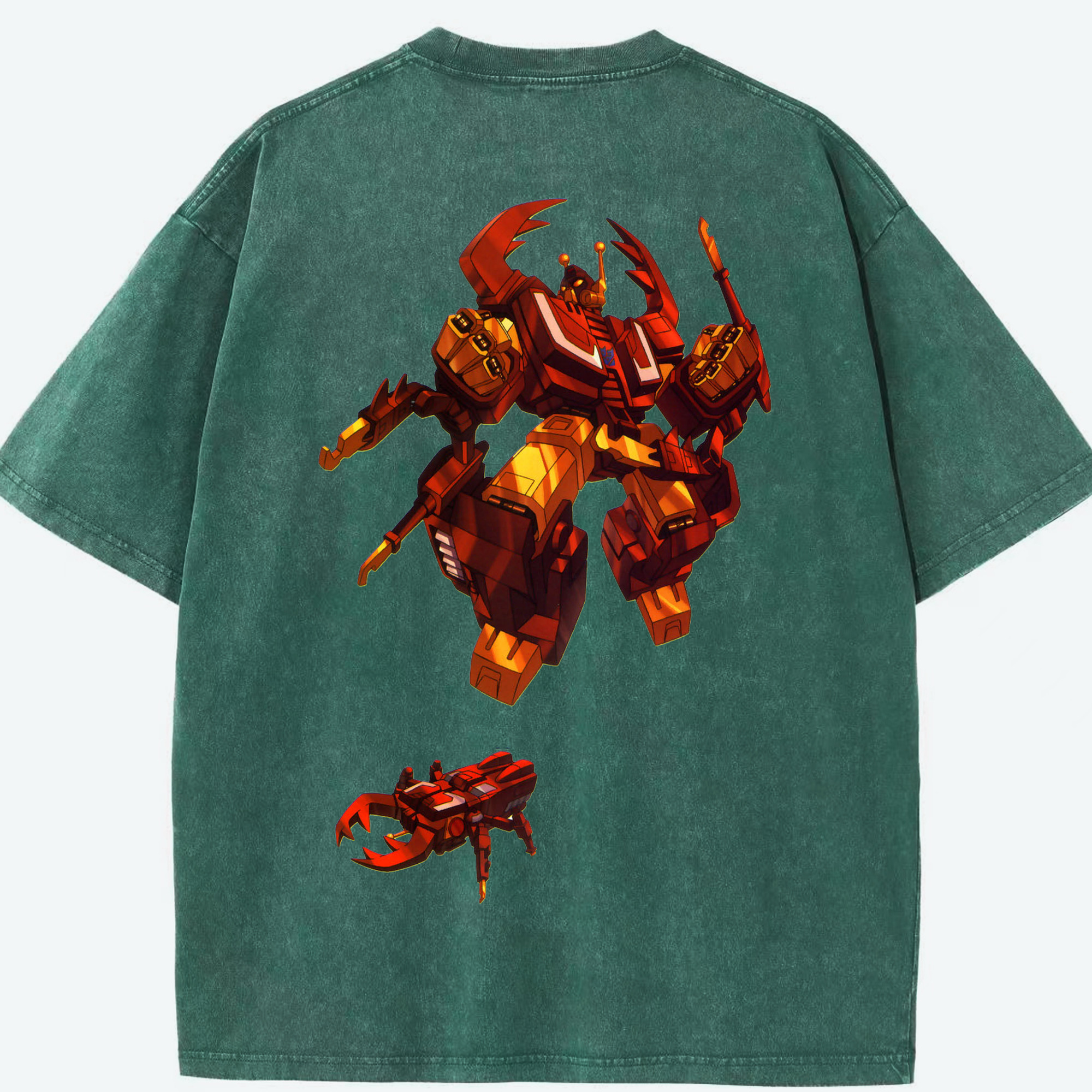 （画像用）  綿100% ヴィンテージ風 半袖Tシャツ（背面プリント）